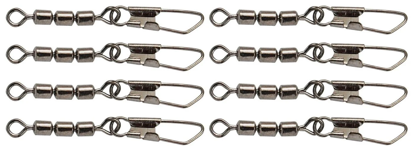 Trout Master 3-fachForellenwirbel mit Snap - 8 Wirbel Gr. 14 / 9kg