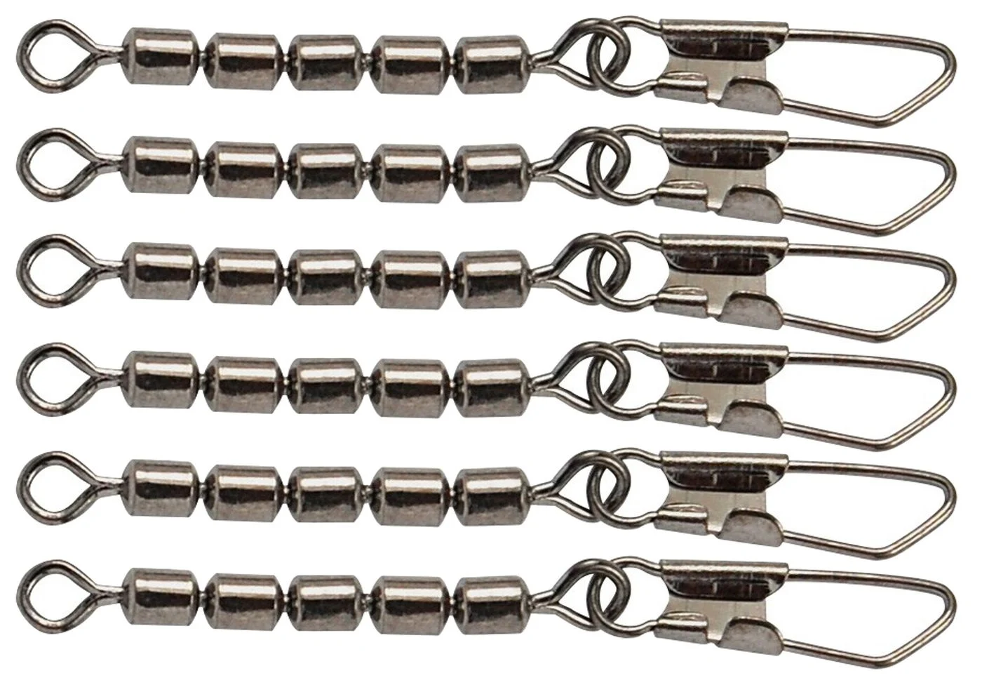 Trout Master 5-fach Forellenwirbel mit Snap - 6 Wirbel Gr. 14 / 9kg