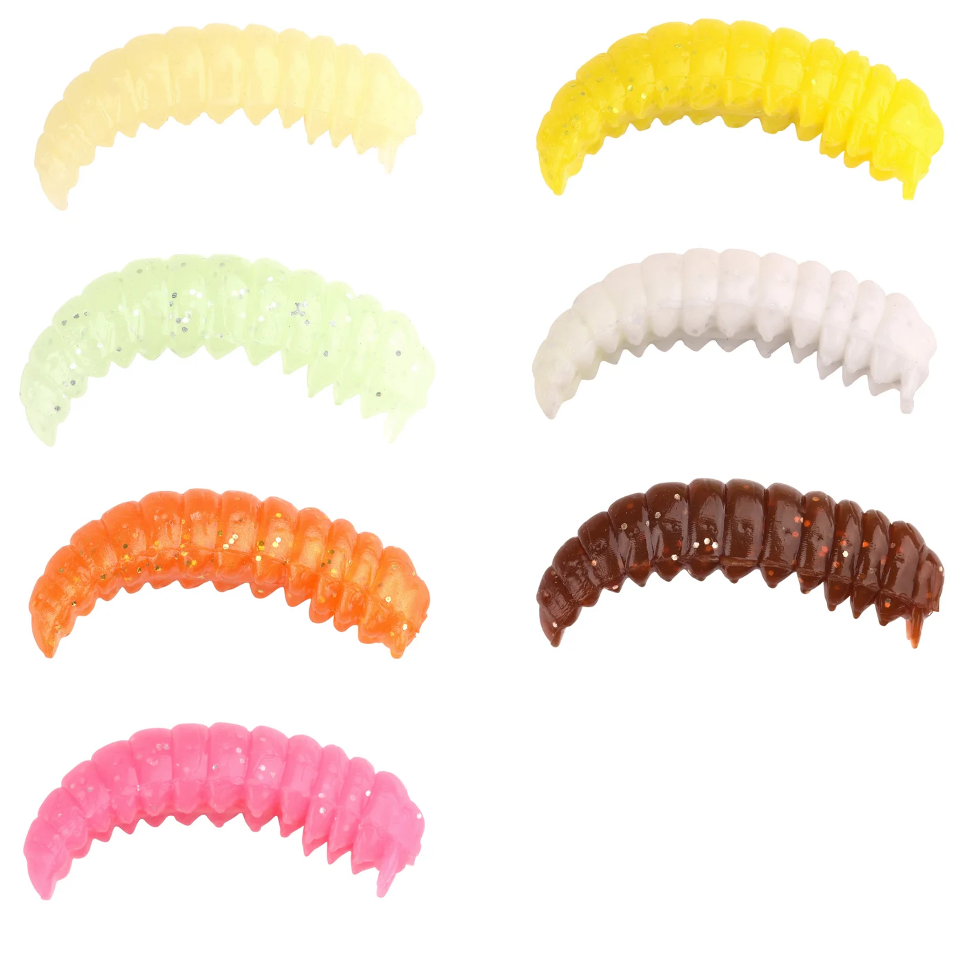 Trout Master Camola 30mm - 15 künstliche Bienenmaden Natural / Shrimp