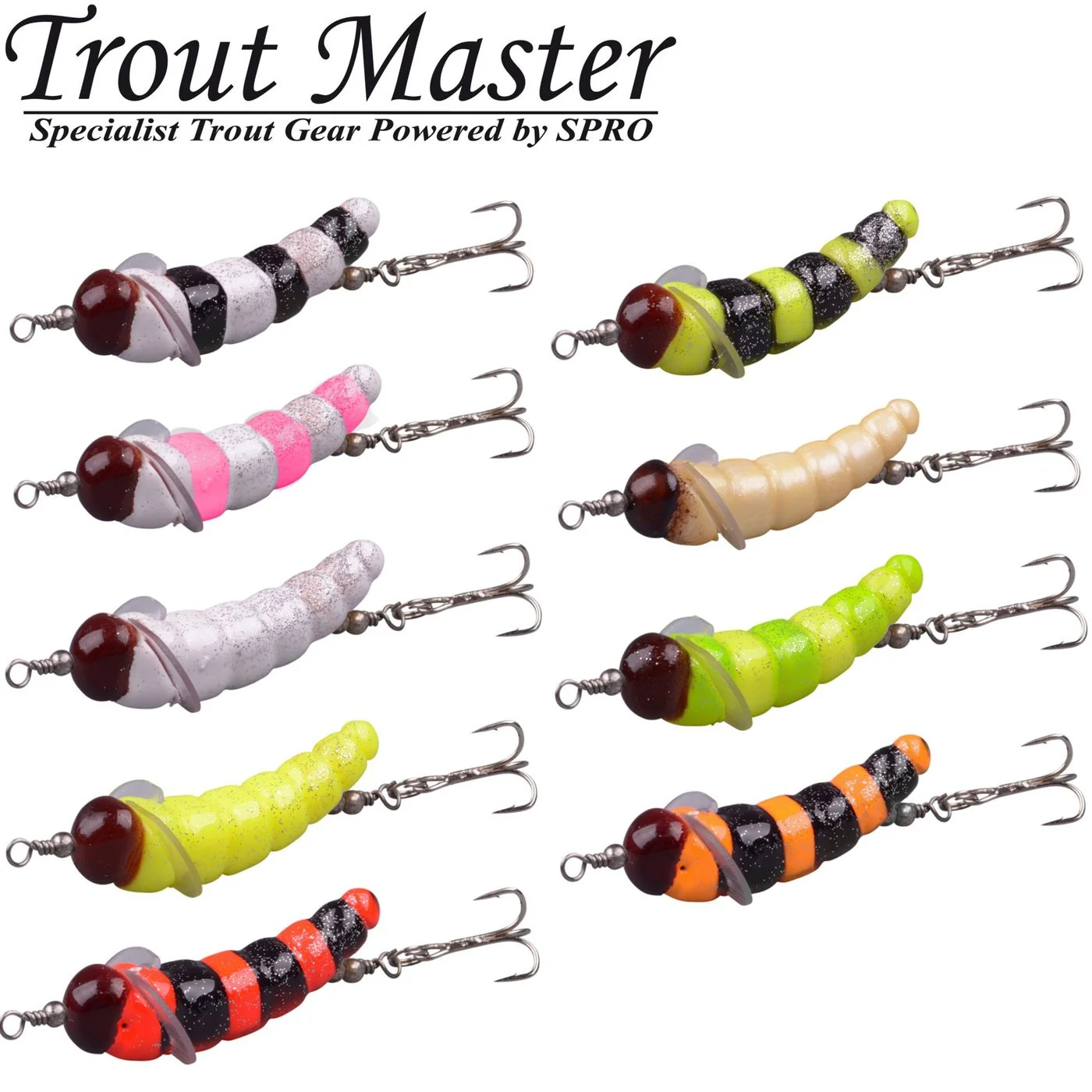 Trout Master Camola 3cm 1,8g - Bienenlarven Imitation Orange / Black