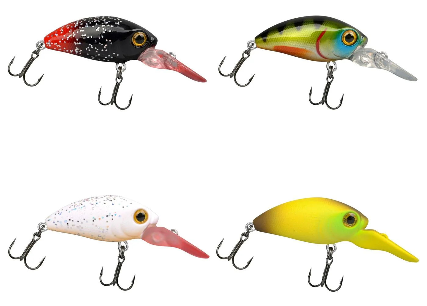 Trout Master Flat Mini Crank LL 30 3cm 2,6g - Wobbler Matte White