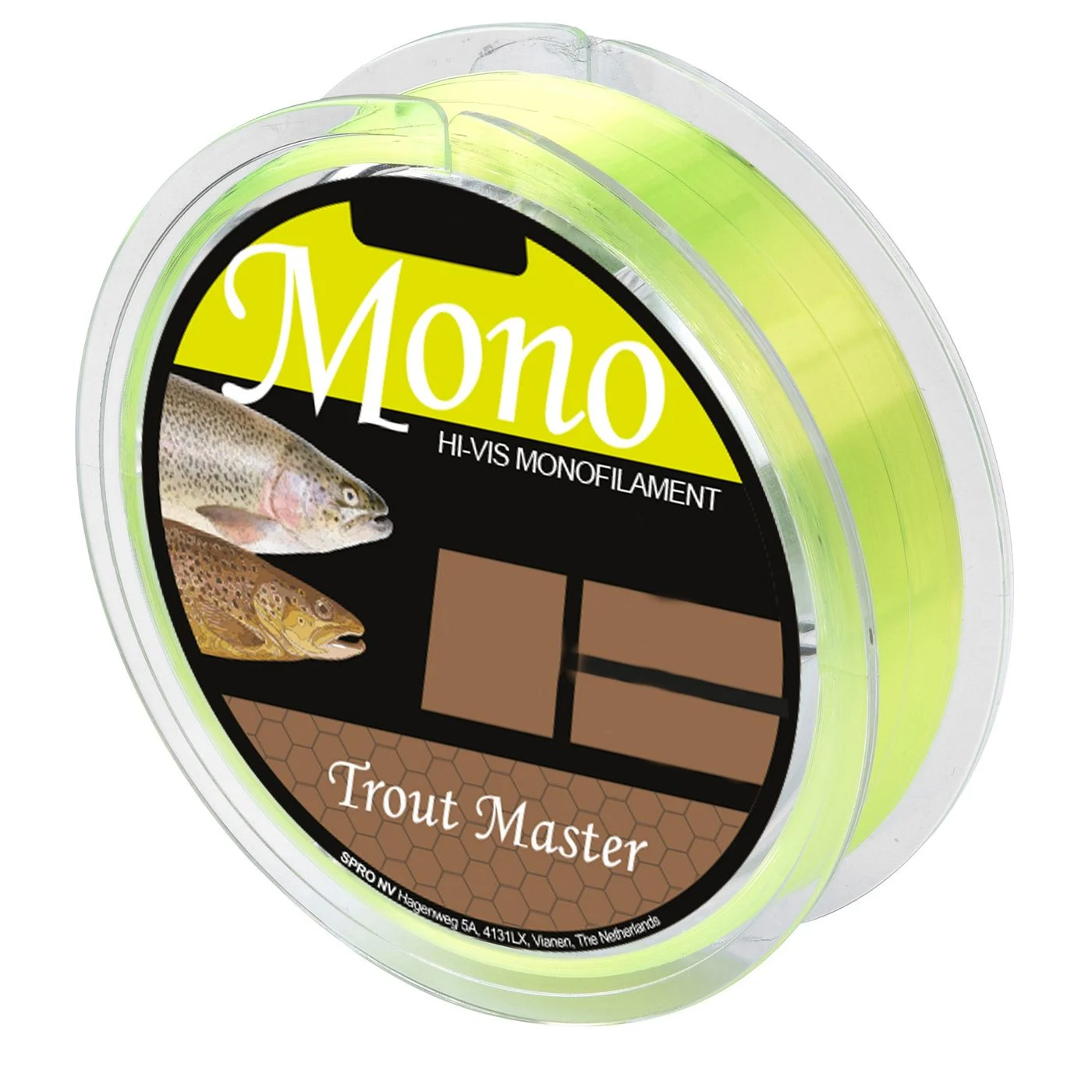 Trout Master Hi-Vis Mono Chartreuse - 200m Forellenschnur 0.12mm / 1.5KG
