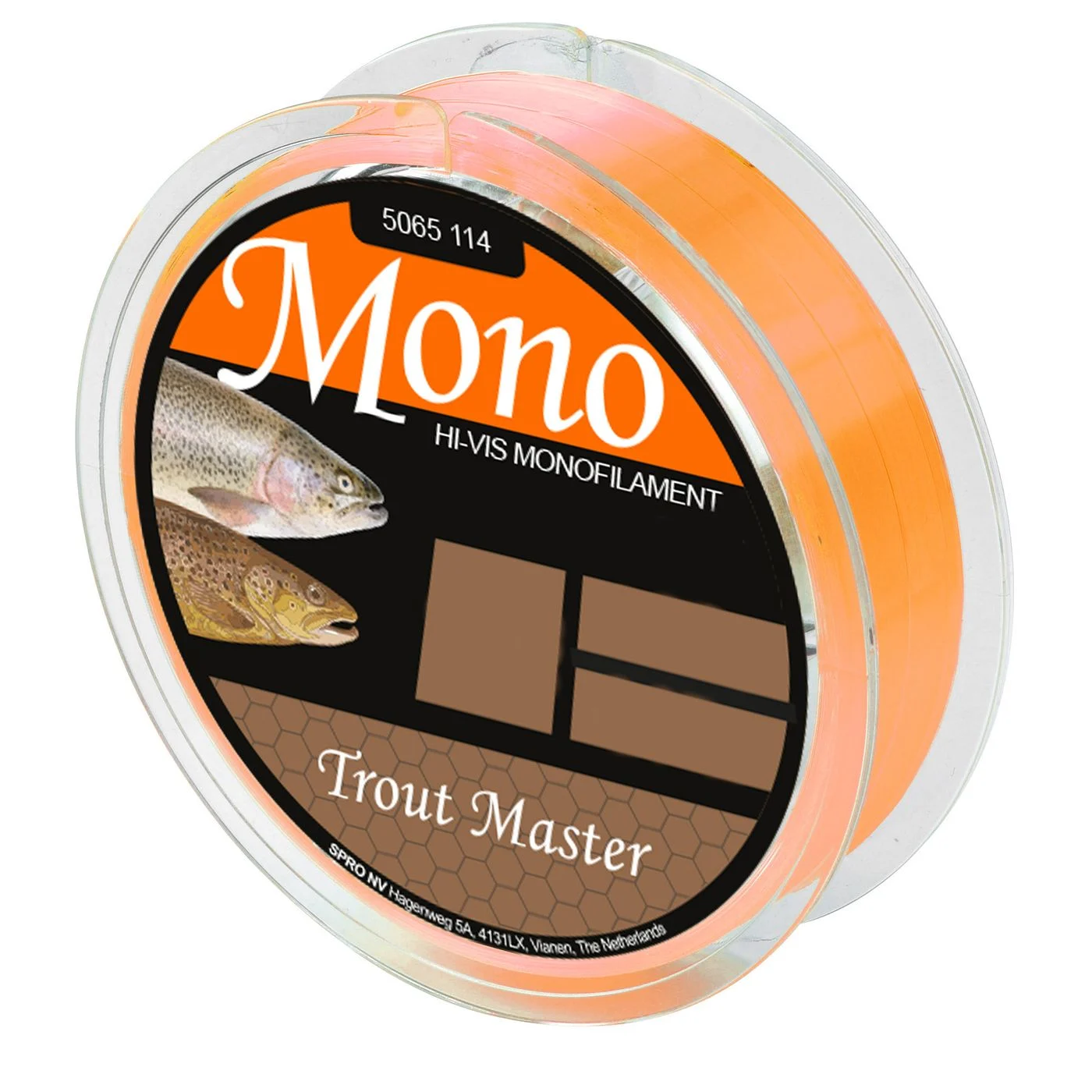 Trout Master Hi-Vis Mono Orange - 200m Forellenschnur 0.12mm / 1.5KG