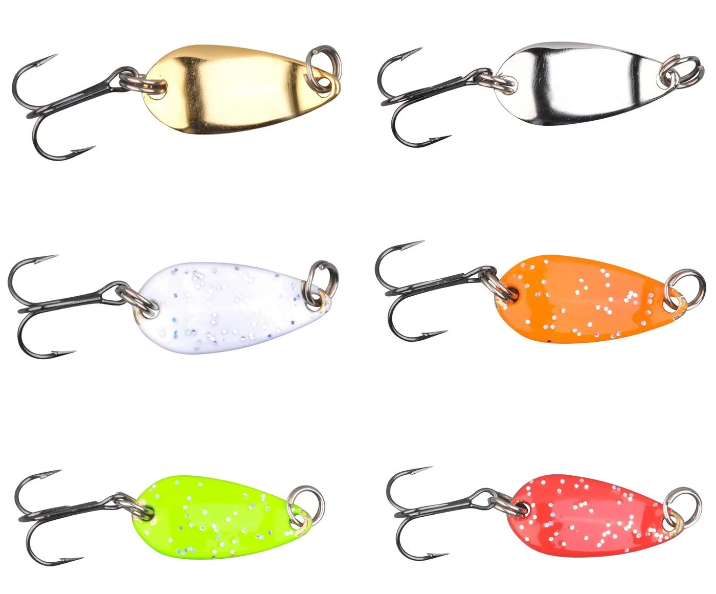 Trout Master Leaf 2cm 1,4g - Forellenblinker Mirror goldfarben