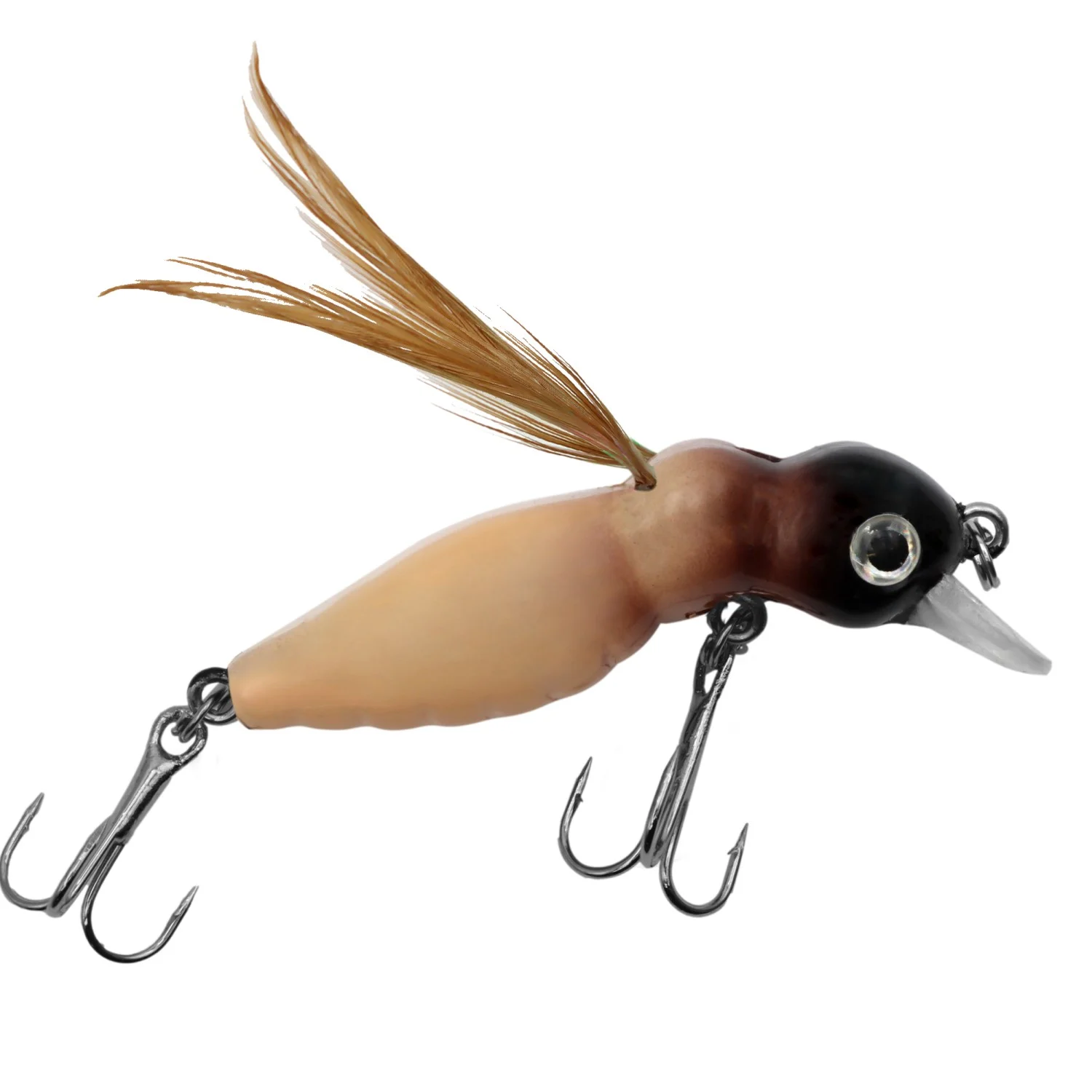 Troutlook Bee Maggot - Forellen Wobbler Farbe: Natural | Ausführung: Treble Hook