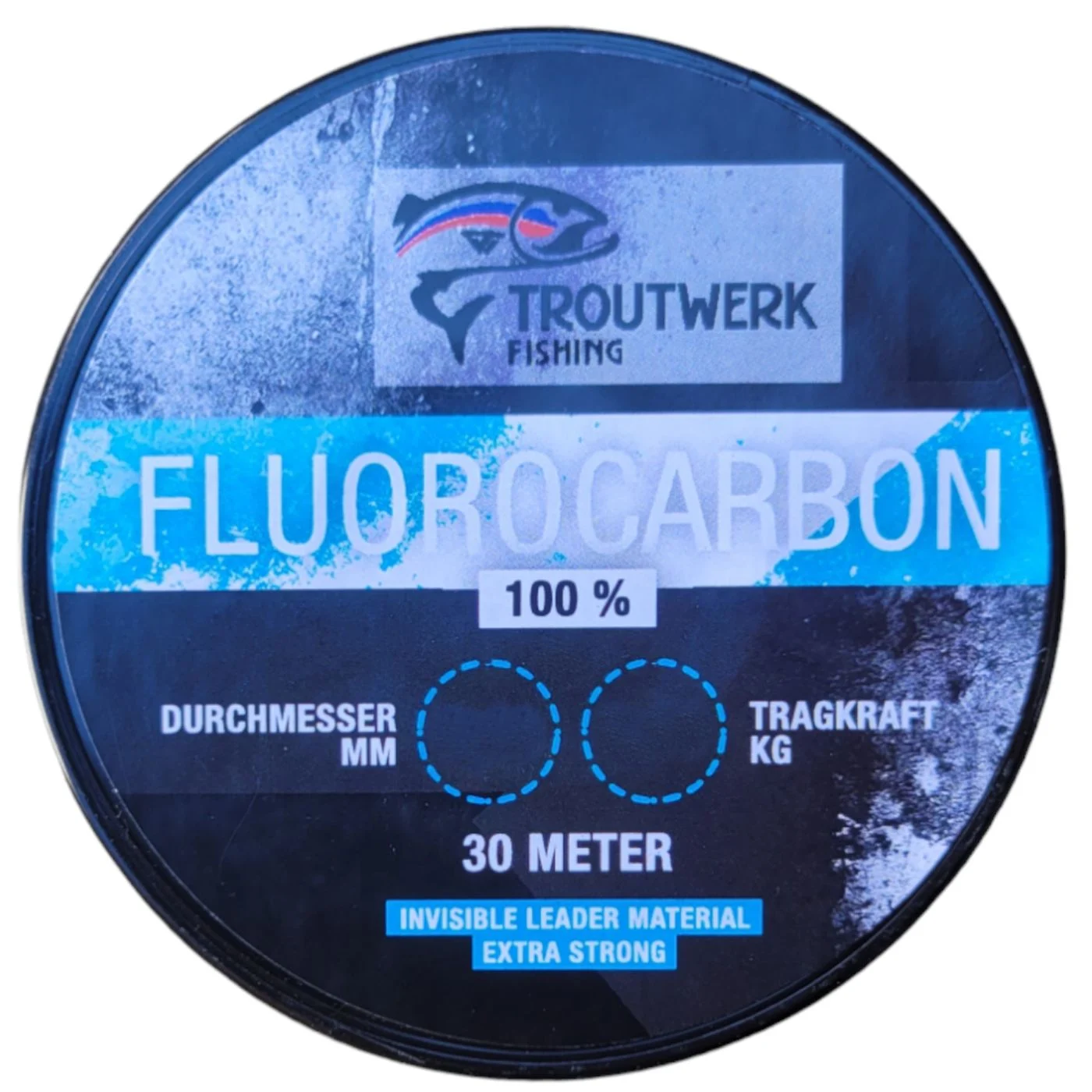 Troutwerk Fluorocarbon - 30m Fluorocarbonschnur 0.25mm / 5.10kg