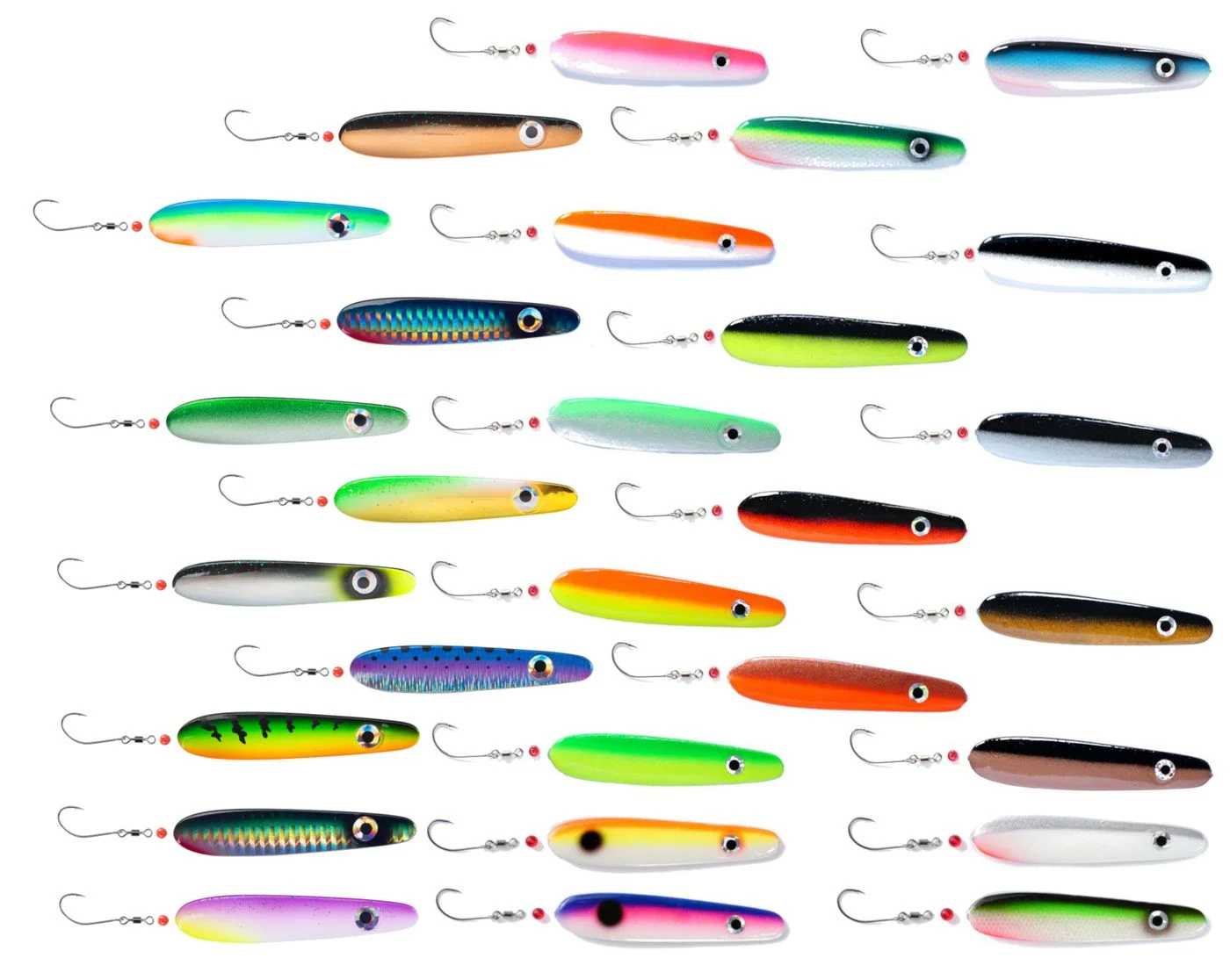 Troutwerk Inline Blinker 22g 7,4cm - Meerforellenblinker grünweiß/goldfarben