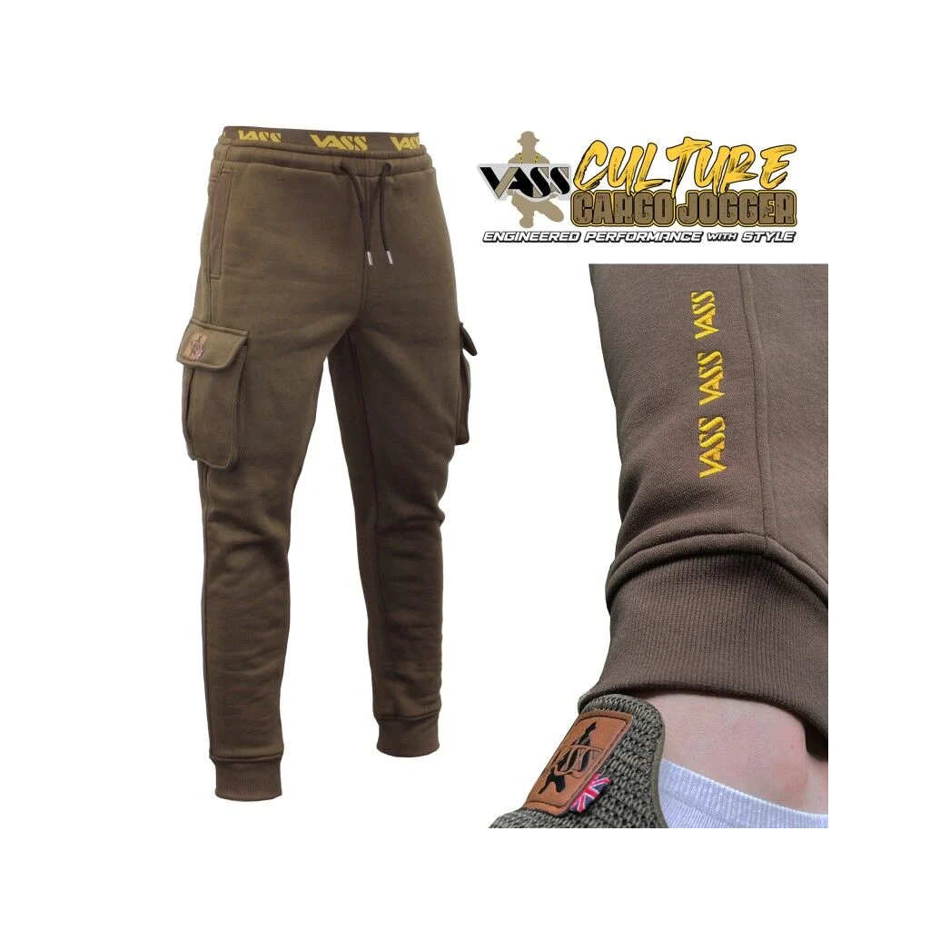Vass Culture Fishing Cargo Jogger Khaki Green
