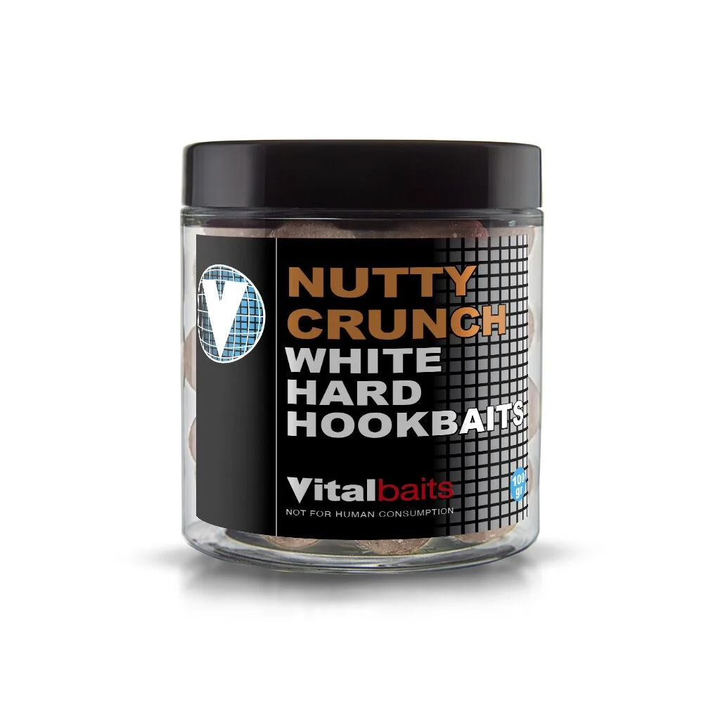 VitalBaits NUTTY CRUNCH WHITEHard Hookbait 14mm