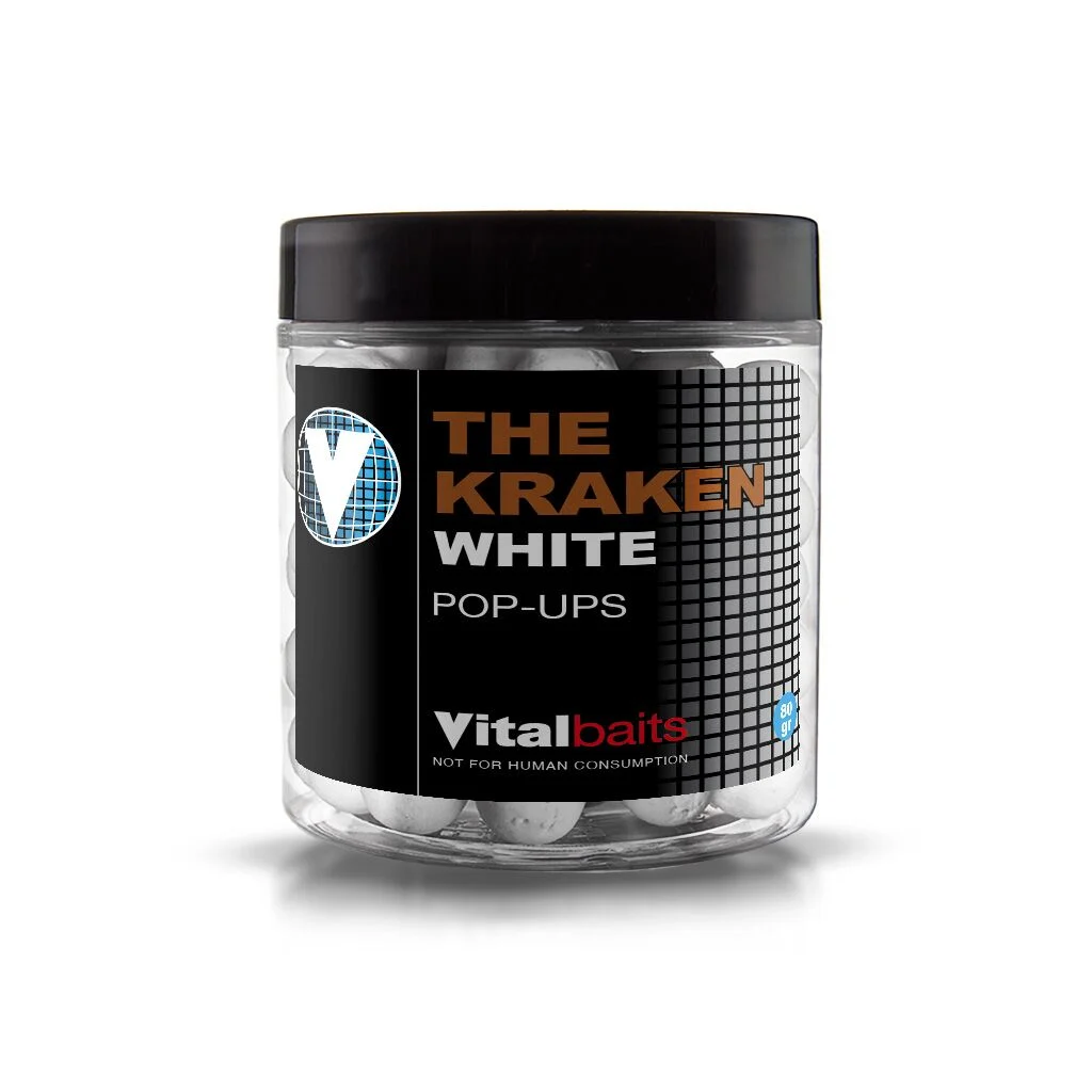 VitalBaits Pop-ups The Kraken 18 mm WHITE