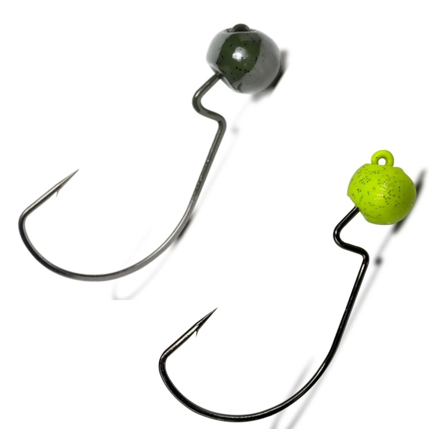 VMC 7340RJ Rugby Jig - Jighaken Gr. 2/0 / 3.5g / Chartreuse / 4 Stück