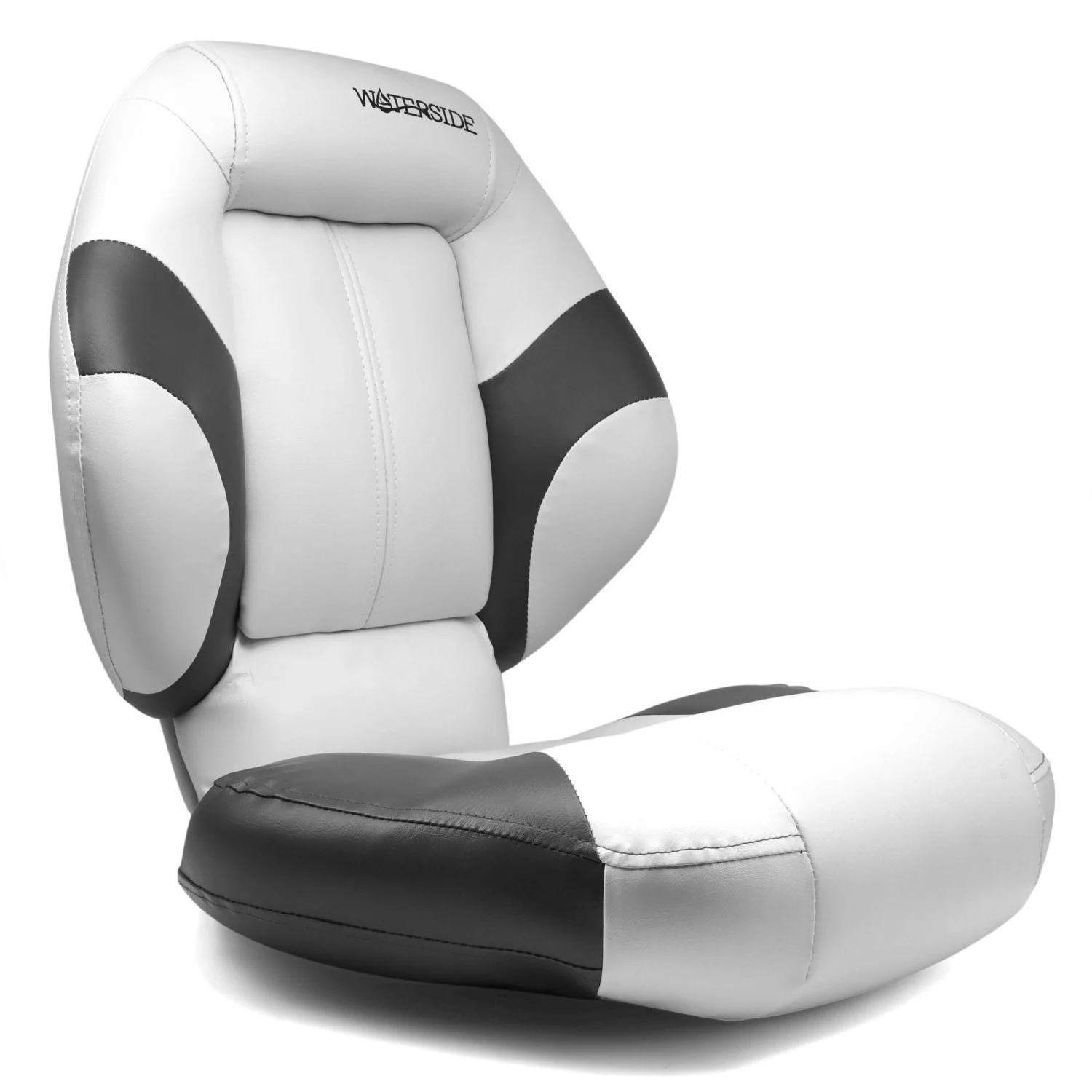 Waterside Captain Deluxe Bass Boat Sitz Farbe: grau/weiß