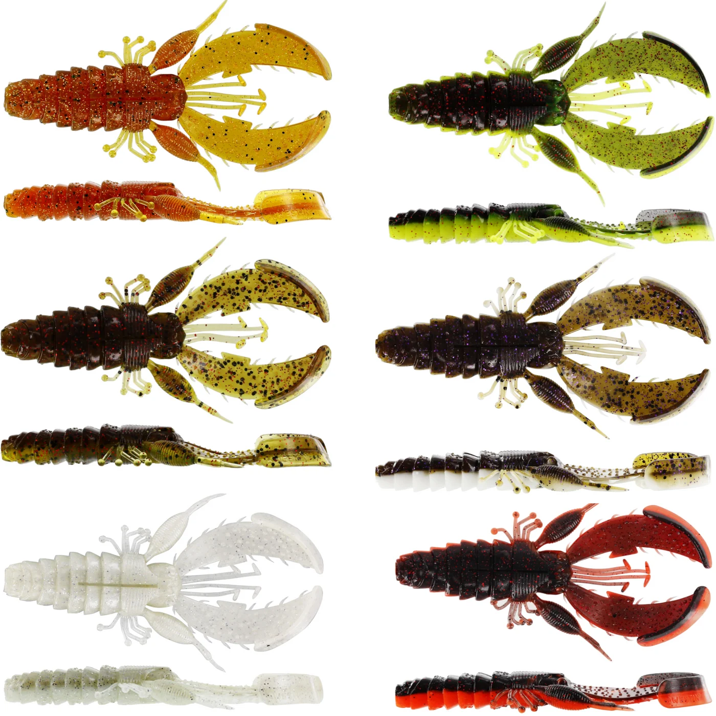 Westin 14cm 32g CreCraw Creaturebait - 2 Gummikrebse Glow White