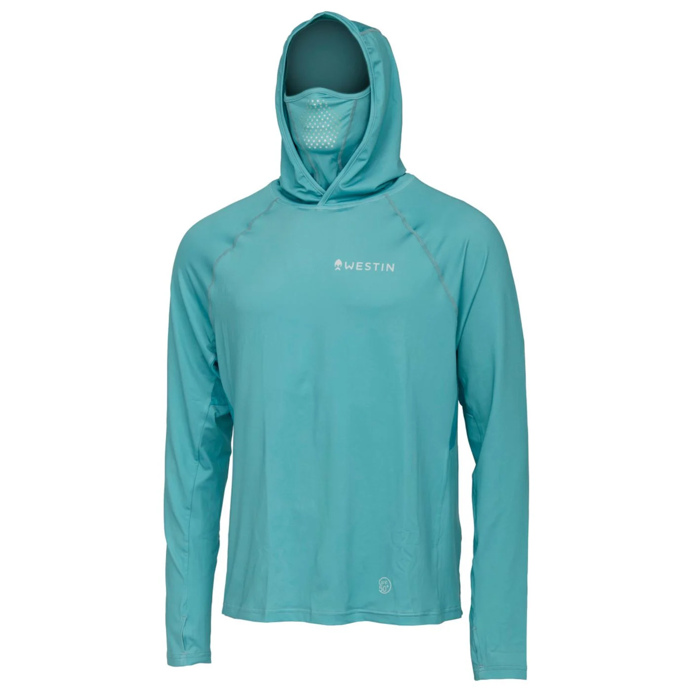 Westin Bay Upf Hoodie W/Neck Gaiter Sea Breeze - Angelpullover