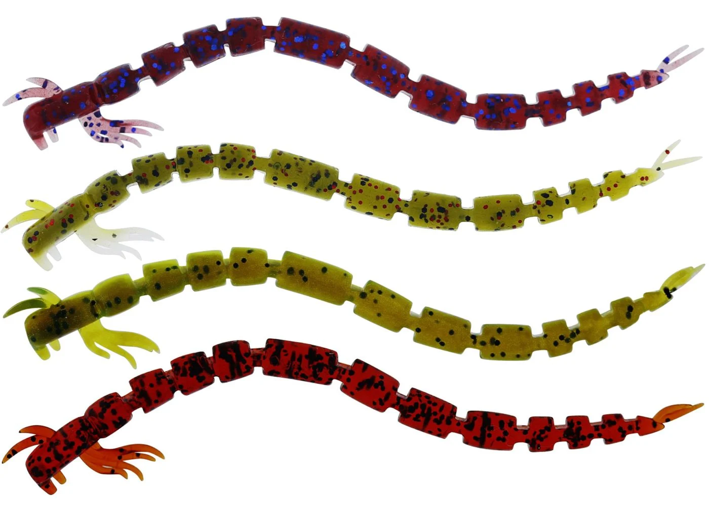 Westin Bloodteez Worm - Gummiköder 5.5cm / 0.5g / 8 Stück Seaweed Pearl