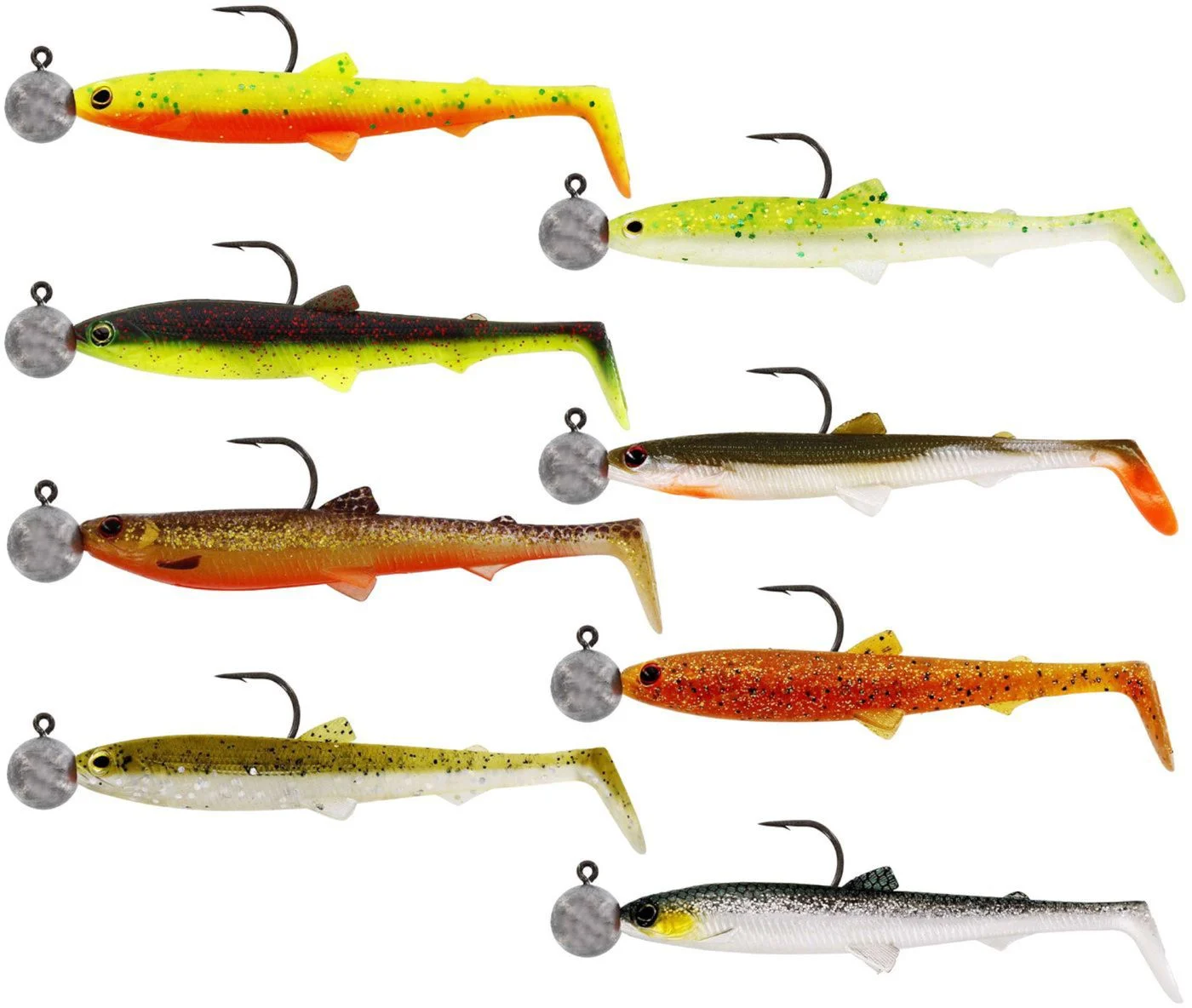 Westin Bullteez 12,5cm R 'N R 10g - 2 montierte Gummifische Dark Water Mix 5