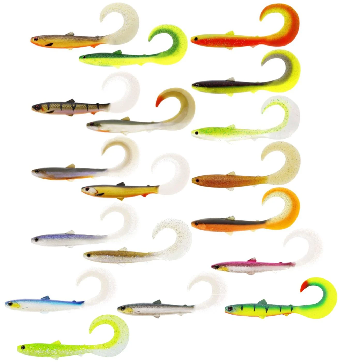 Westin BullTeez Curltail 8cm 3g - 3 Gummifische
