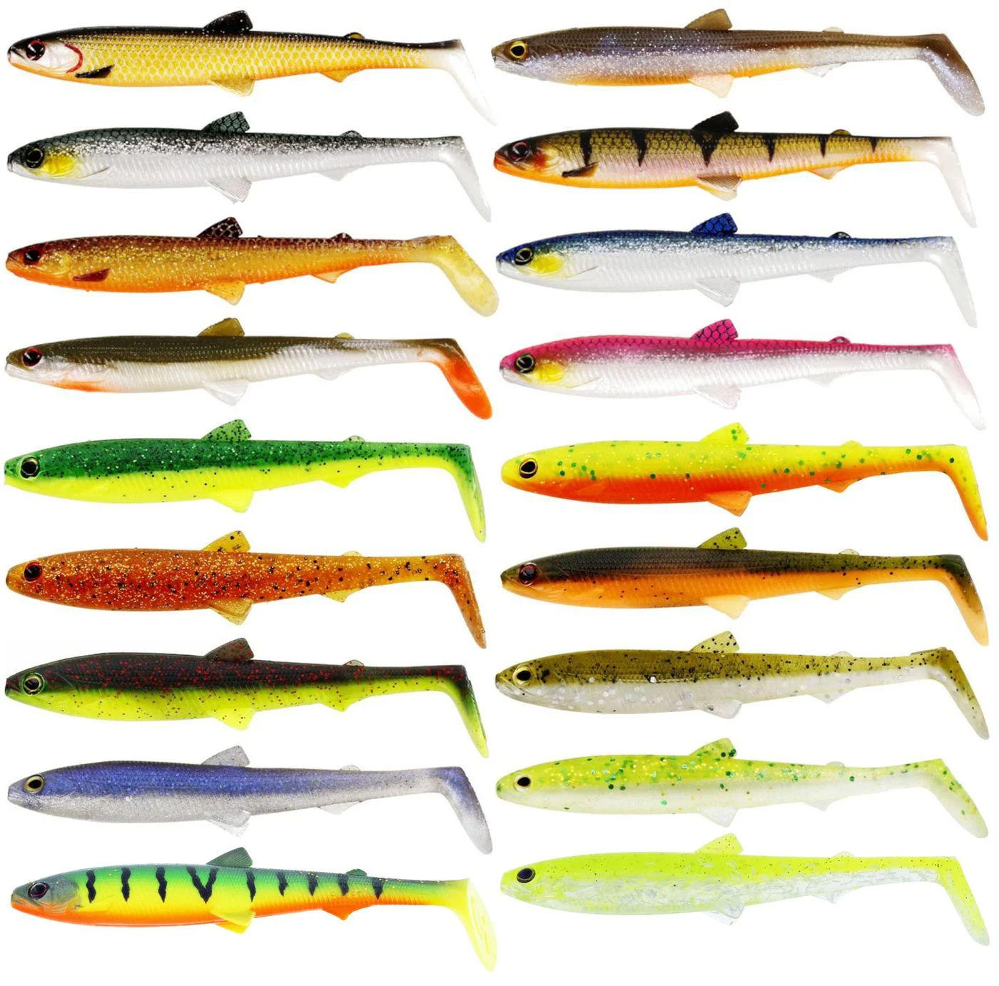 Westin BullTeez Shadtail 9,5cm 7g - 2 Gummifische Bling Perch