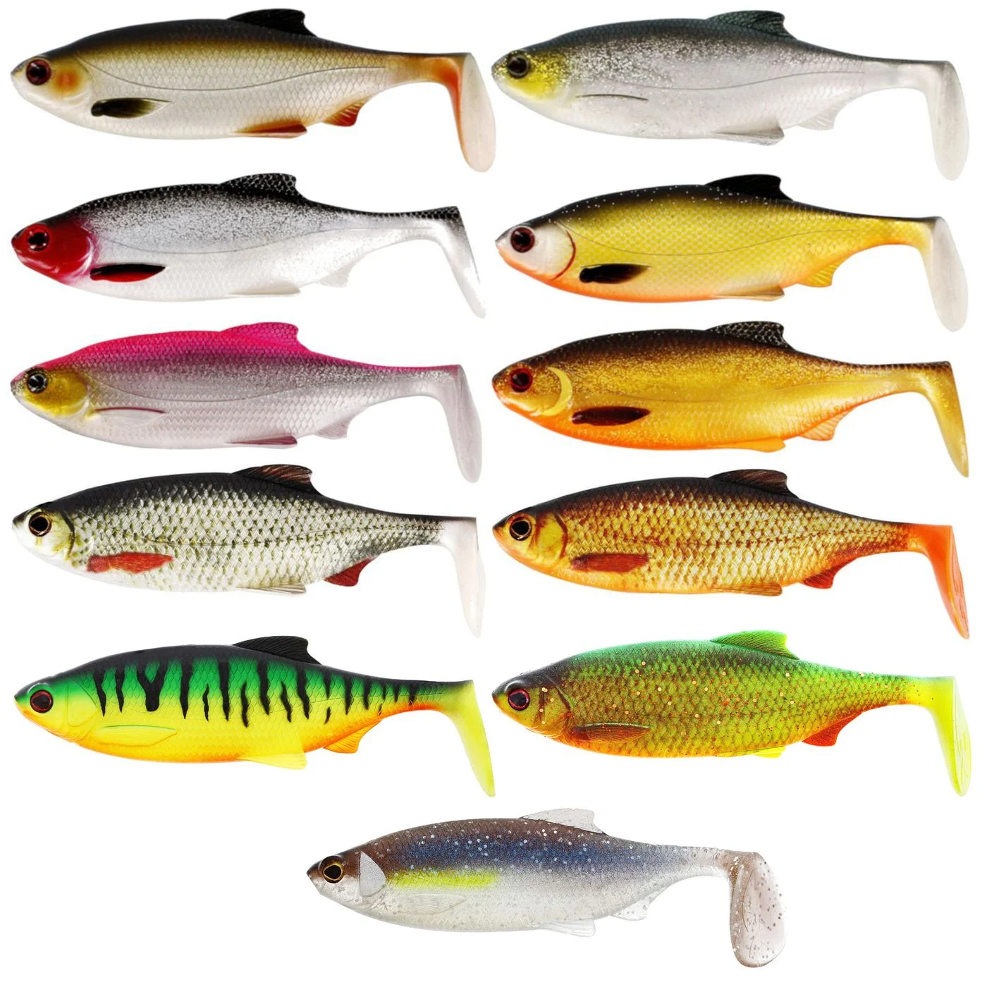 Westin Ricky the Roach Shadtail 7cm 6g - 2 Gummifische Headlight