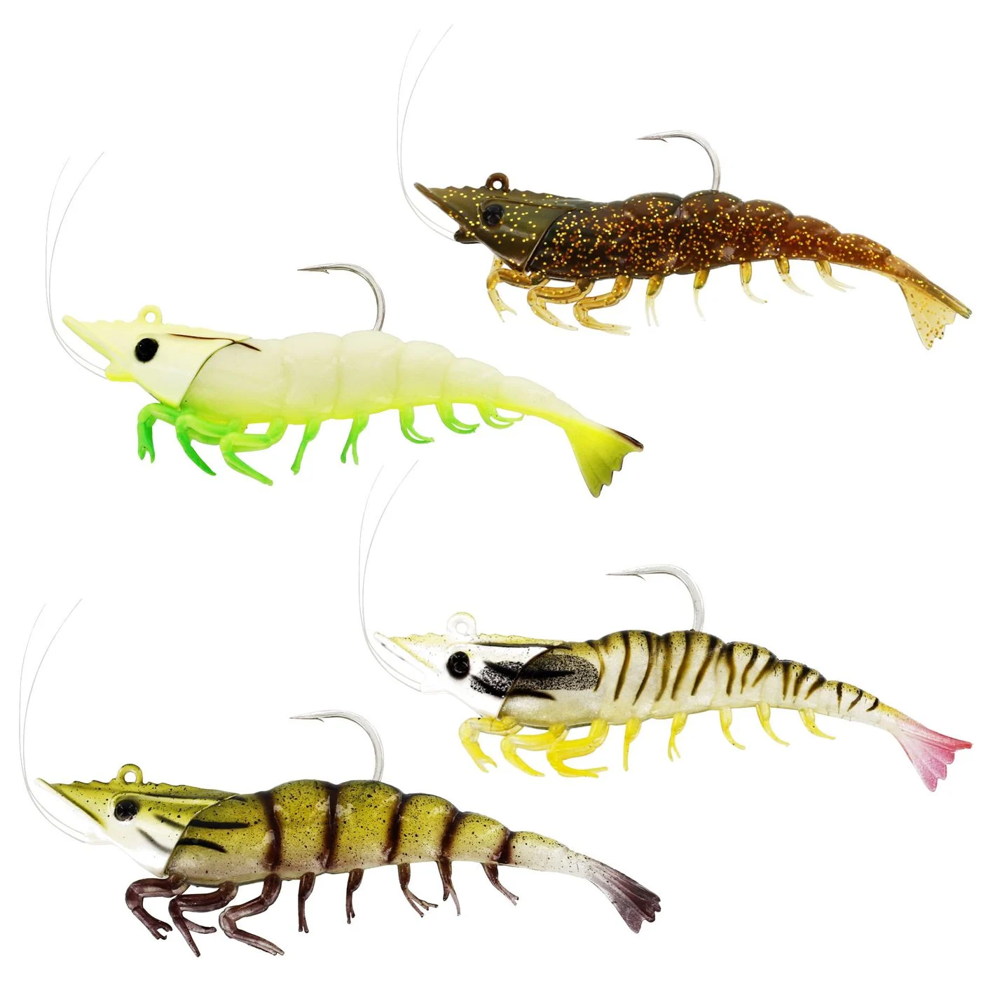 Westin Salty the Shrimp Jig - 1 Jigkopf + 2 Gummiköder