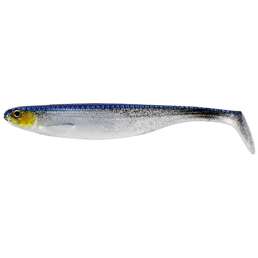 Westin Shad Teez Slim 7,5cm 4er Pack Gummifisch Blue Headlight