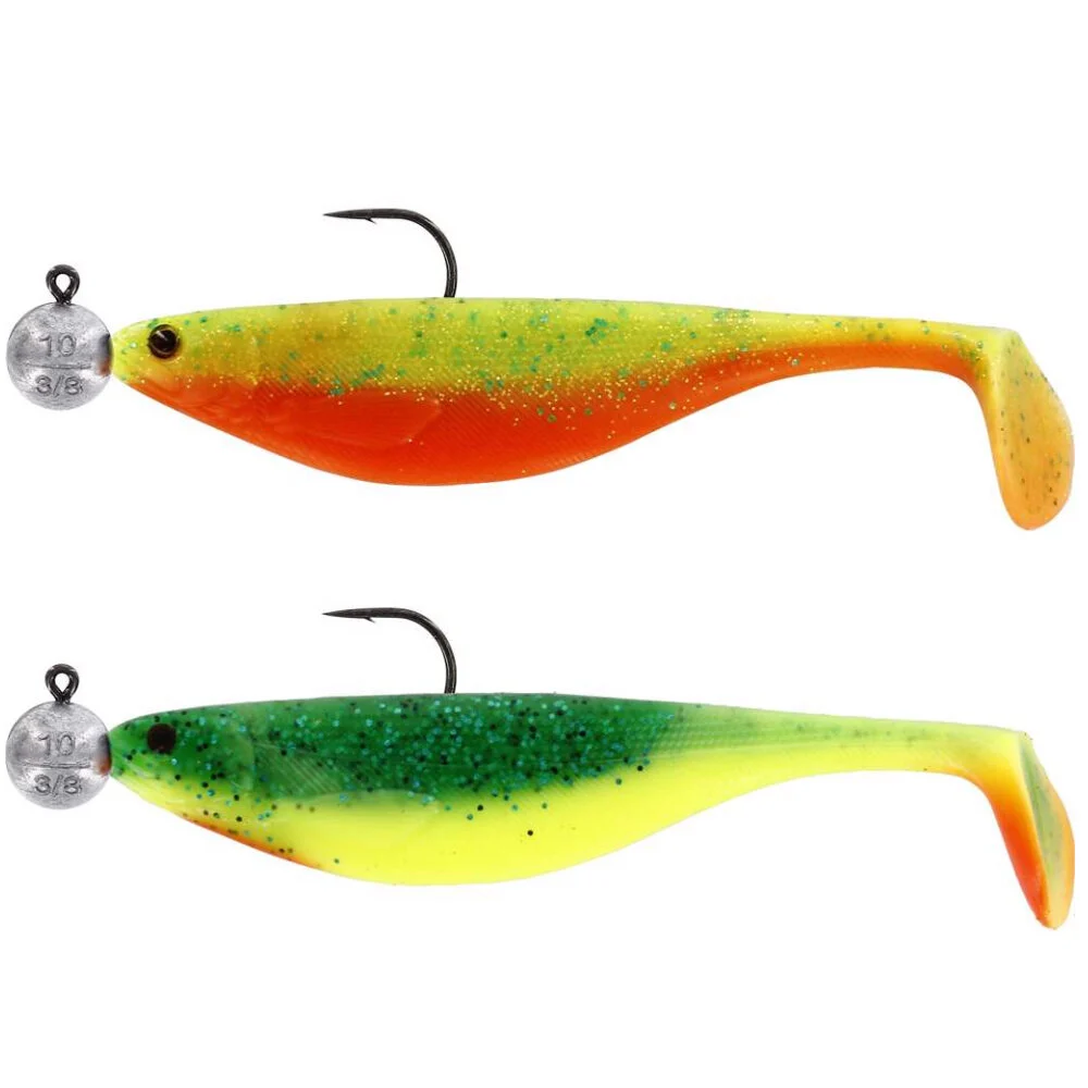 Westin ShadTeez fertig montiert 2er Pack Gummifisch 7cm Dark Water Mix1