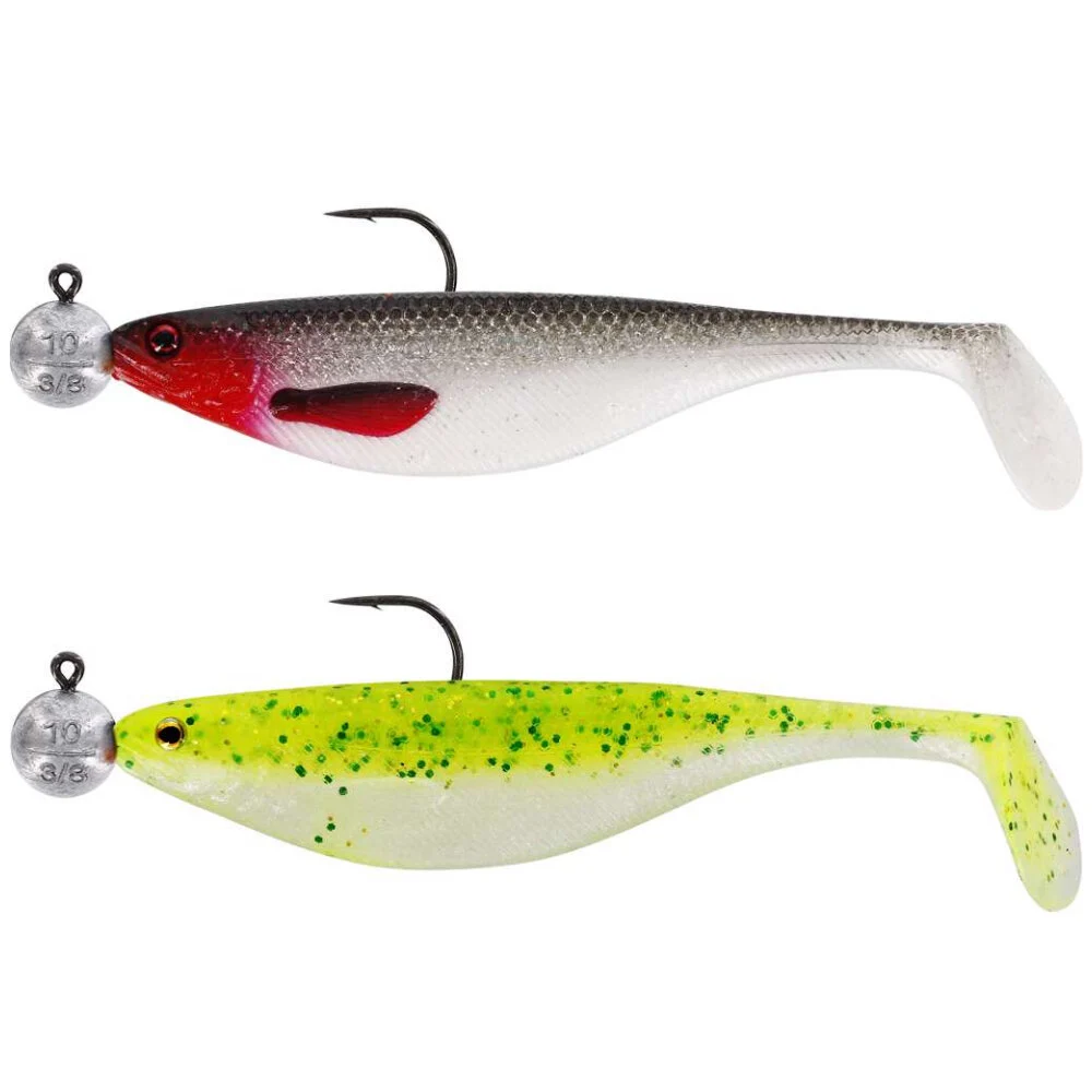 Westin ShadTeez fertig montiert 2er Pack Gummifisch 9cm Dark Water Mix2