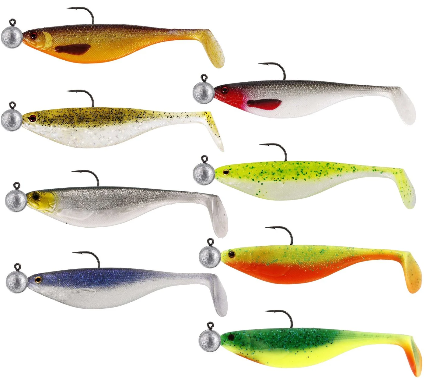 Westin ShadTeez R 'N R 7cm 5g Gr. 2/0 - 2 montierte Gummifische