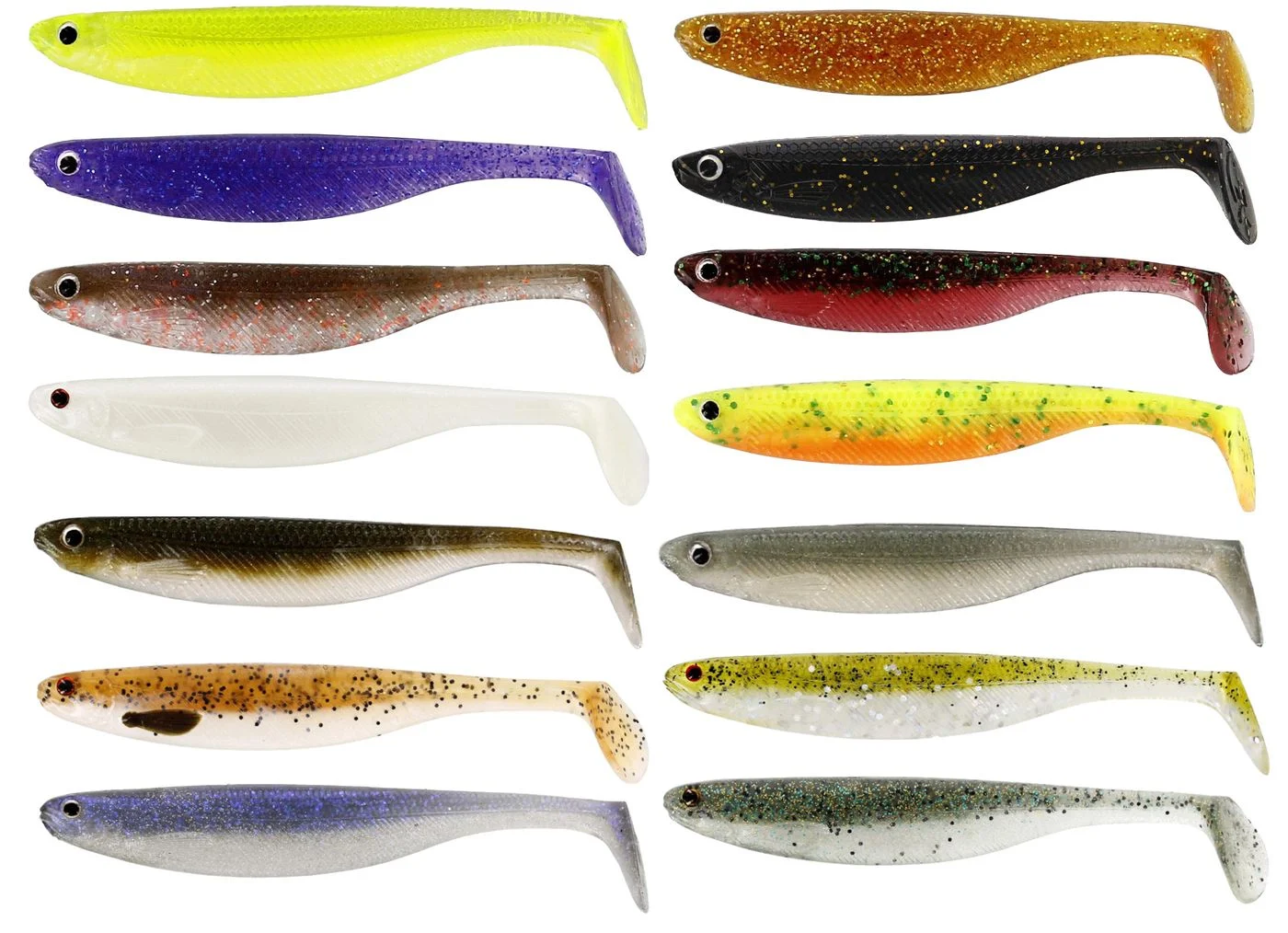 Westin Shadteez Slim 5cm 1g - 4 Gummifische Slime Curd