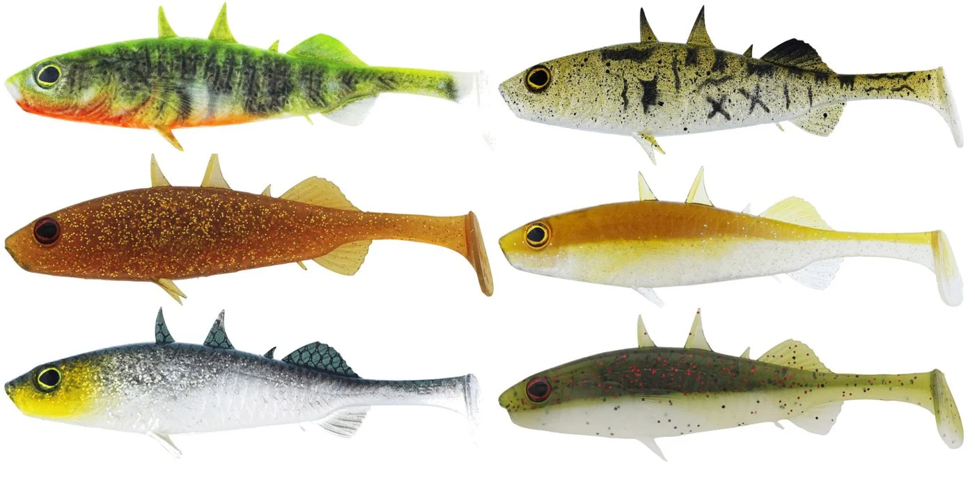 Westin Stanley The Stickleback Shadtail - Gummifische Headlight 9cm / 7g / 3 Stück