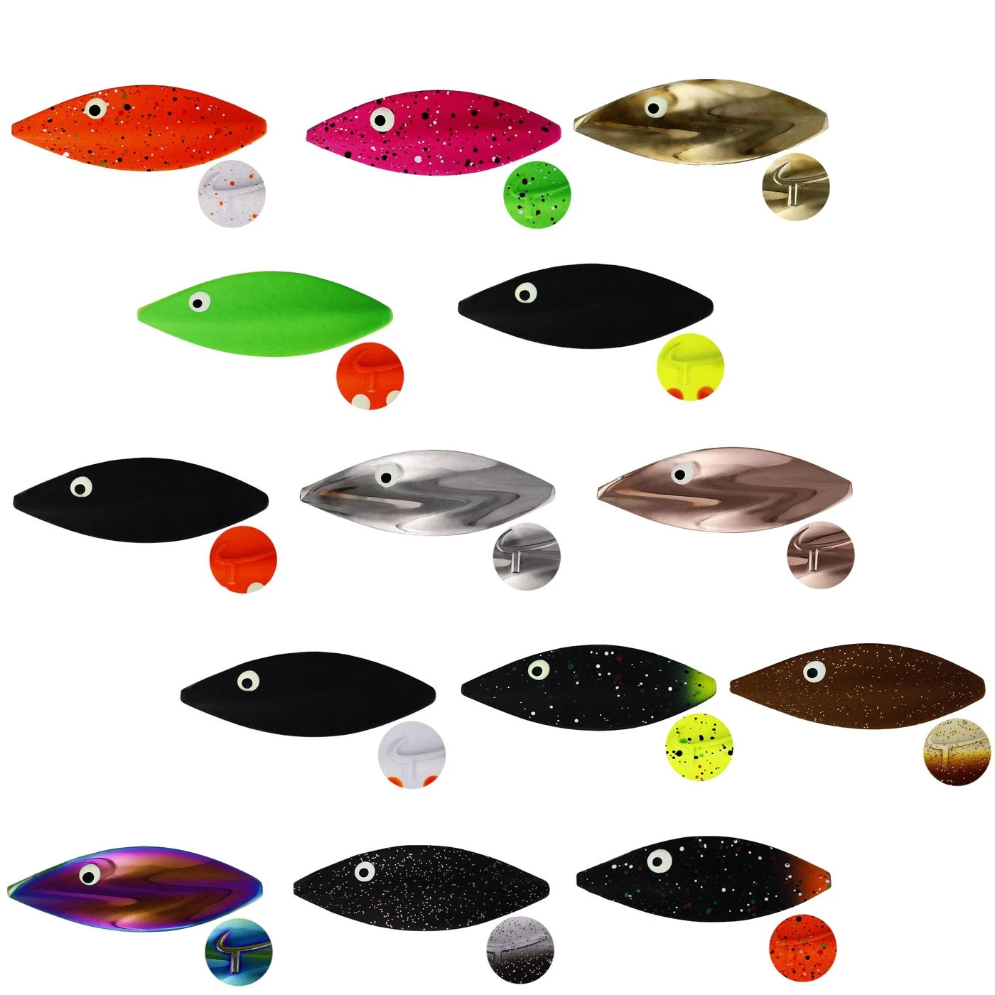 Westin Twister 2,7cm 2g - Inlineblinker Black / Orange