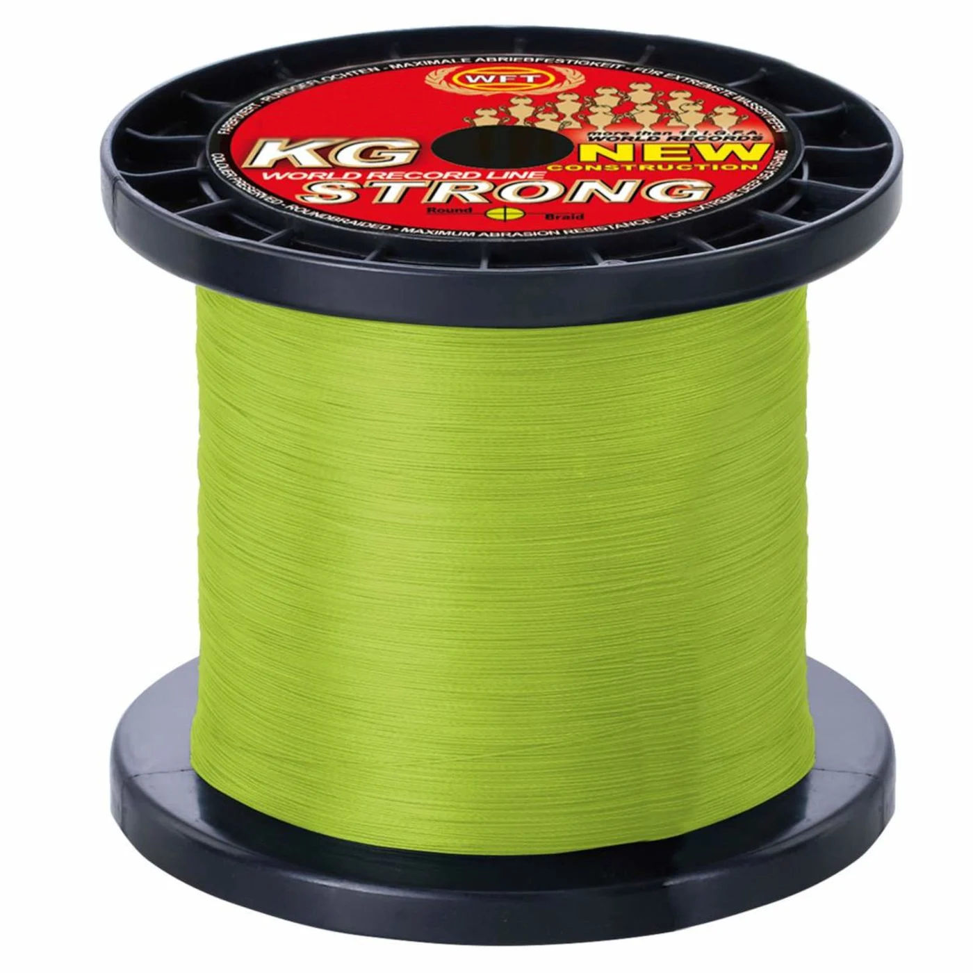 WFT 0,39mm 67kg Strong Chartreuse - 600m geflochtene Angelschnur