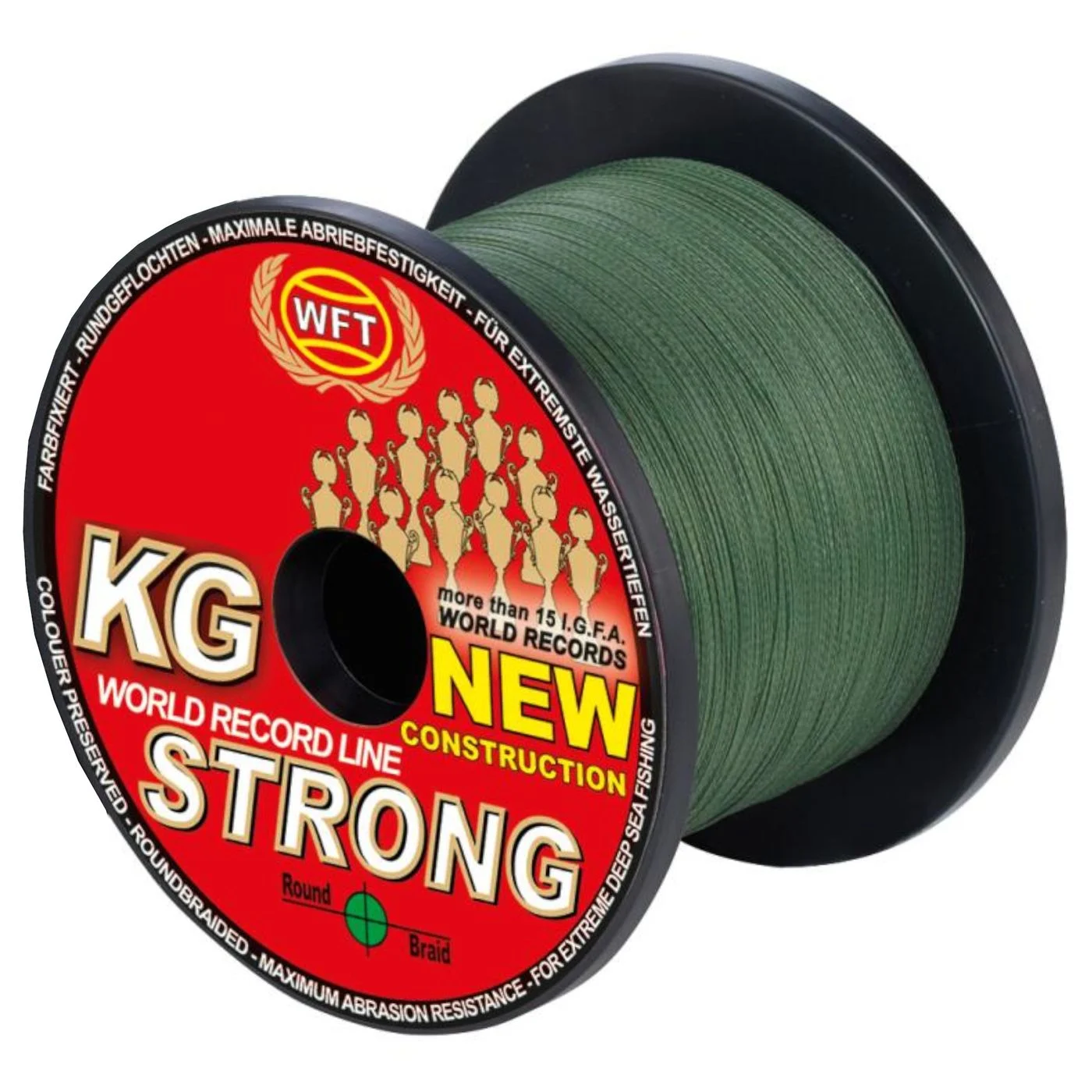 WFT 0,52mm 86kg Strong Green - 600m geflochtene Angelschnur