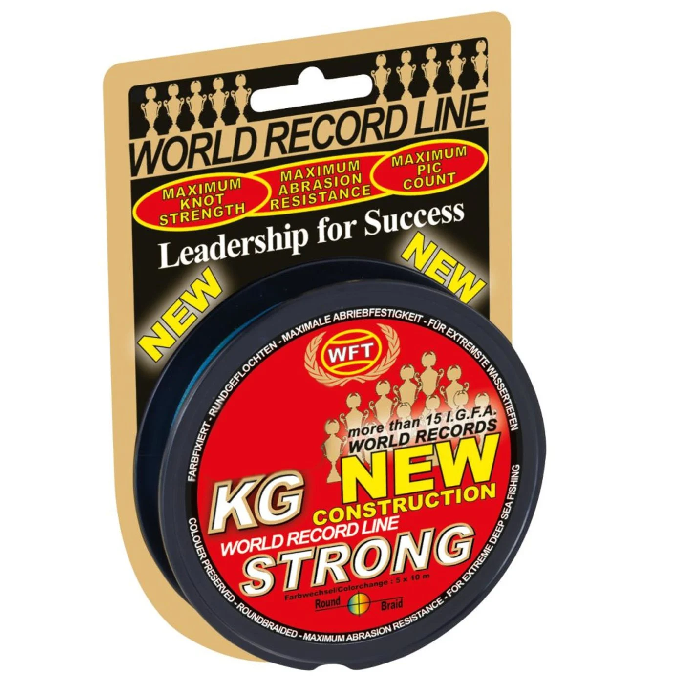 WFT 0,52mm 86kg Strong Multicolor - 250m geflochtene Angelschnur