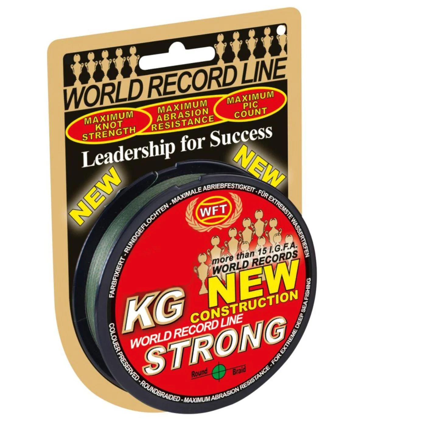 WFT 0,98mm 180kg Strong Green - 250m geflochtene Angelschnur