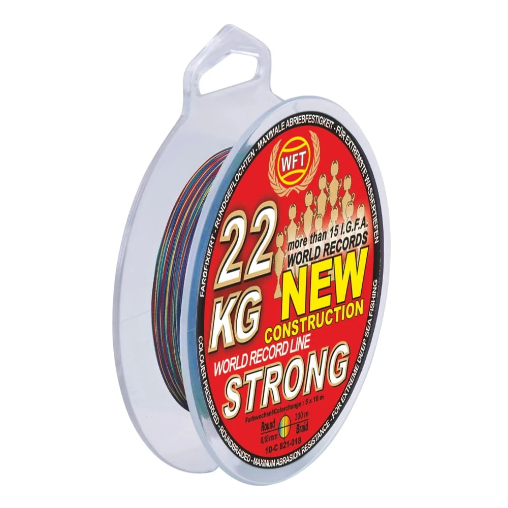 WFT KG Strong 0,18 mm 22 kg 300m Mutlicolor