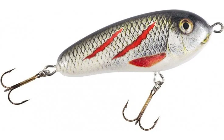 Wobbler MK Friesen Jerk Jerkbait Angelköder für Raubfische 12 cm 60 Gramm Jerkköder Farbe Hecht