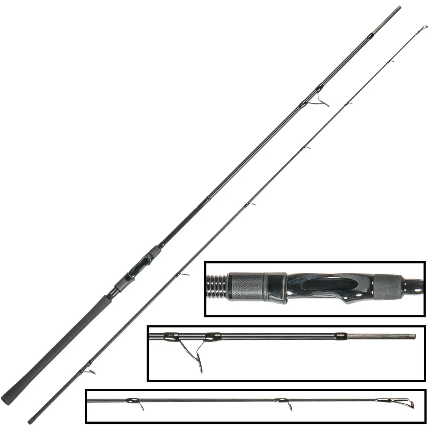 Zeck All Black 2,40m 80g Spinnrute | SM Angelsport