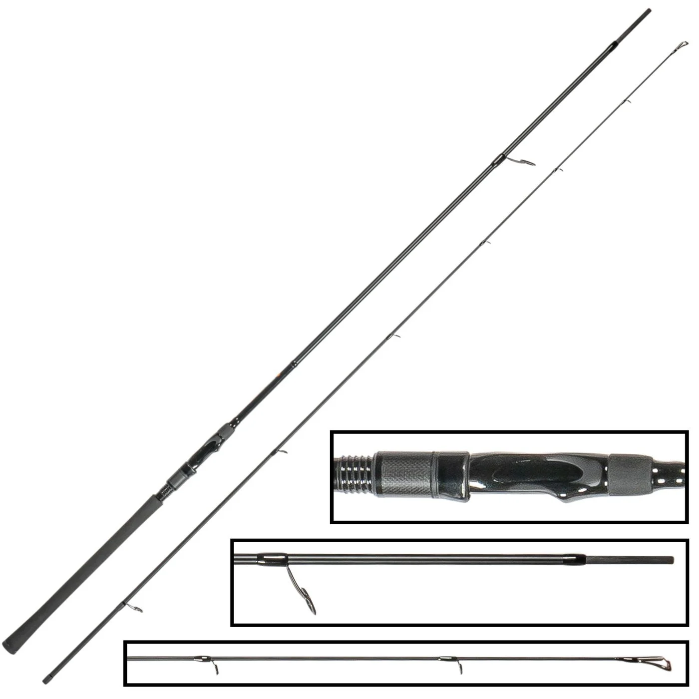Zeck All Black Rute 2,40m 40g - Spinnrute