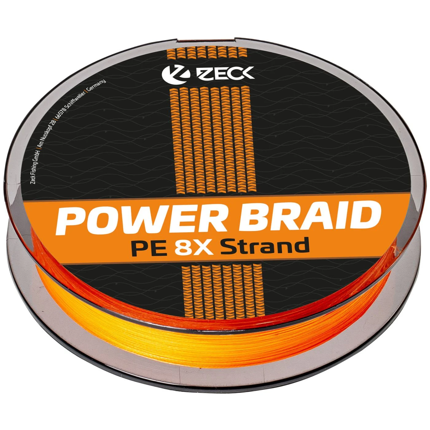 Zeck Predator Powerbraid 8x Orange - 150m geflochtene Angelschnur 0.14mm / 4.5kg / 10lb